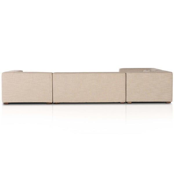 Home Fashion Sena 4 Piece RAF Sectional Alcala Wheat By Four Hands