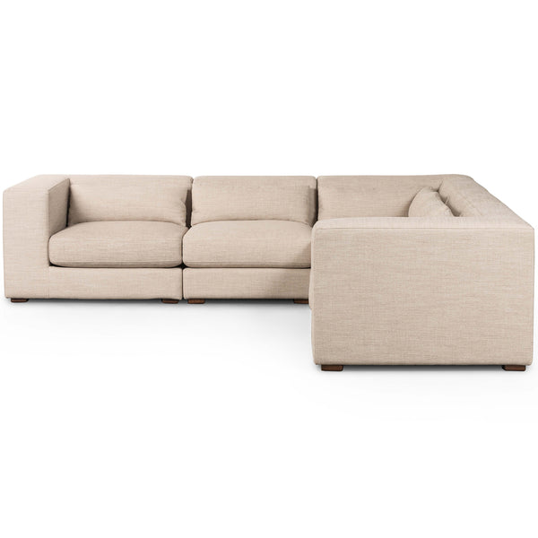 Home Fashion Sena 5 Piece Sectional Alcala Wheat By Four Hands