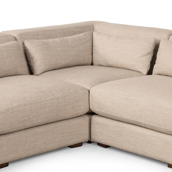 Home Fashion Sena 5 Piece Sectional Alcala Wheat By Four Hands