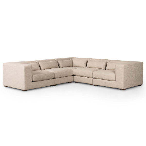 home fashion Sena 5 Piece Sectional Alcala Wheat by Four Hands