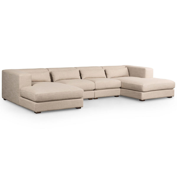 home fashion Sena Sectional Alcala Wheat by Four Hands