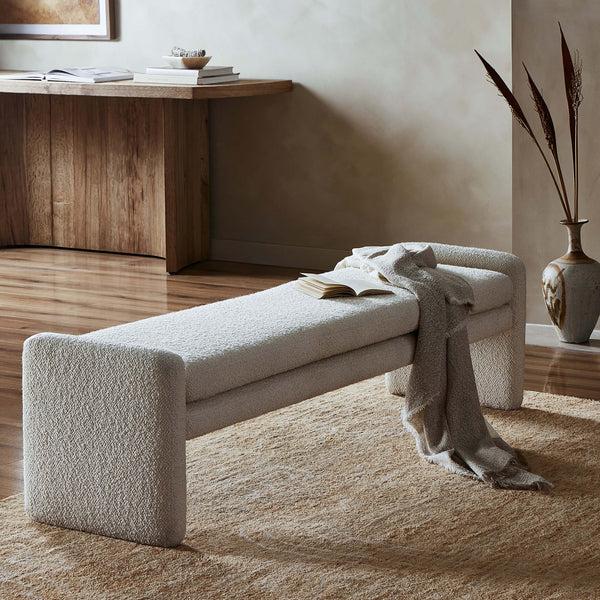 Home Fashion Serena Bench Durham Cream By Four Hands