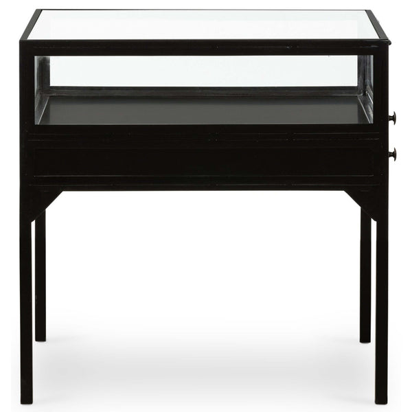 Home Fashion Shadow Box End Table Black By Four Hands