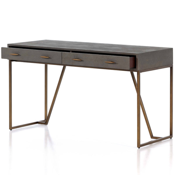 Home Fashion Shagreen Desk Grey Shagreen By Four Hands