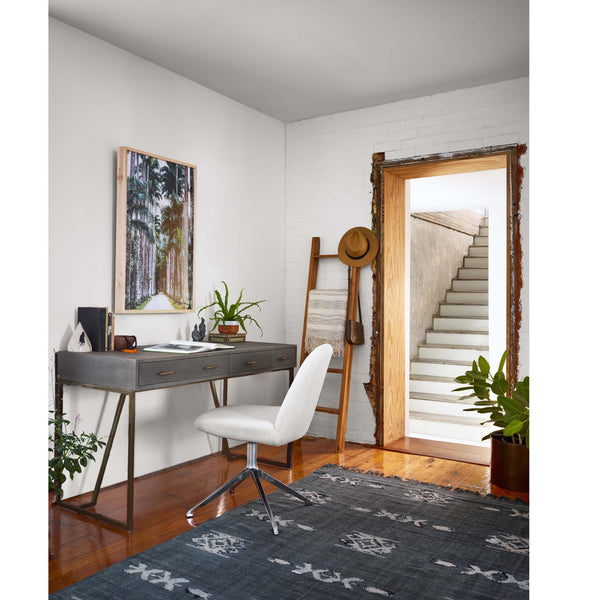 Home Fashion Shagreen Desk Grey Shagreen By Four Hands