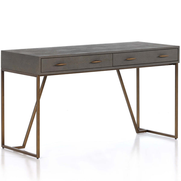 home fashion Shagreen Desk Grey Shagreen by Four Hands
