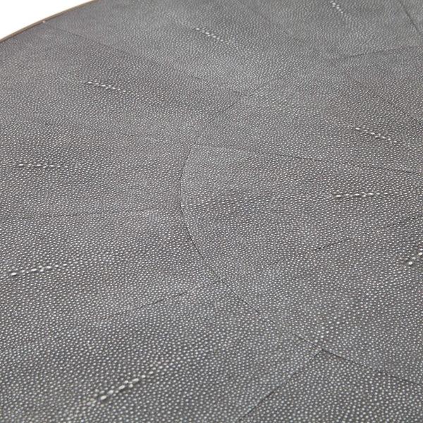 Home Fashion Shagreen Round Coffee Table Antique Brass By Four Hands