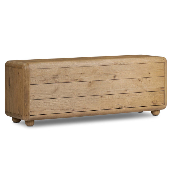 home fashion Sheldon 6 Drawer Dresser Worn Oak by Four Hands