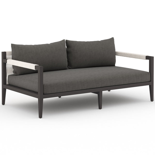 Home Fashion Sherwood 63" Outdoor Sofa Charcoal/Bronze By Four Hands