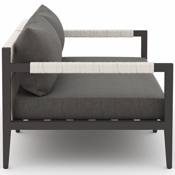 Home Fashion Sherwood 63" Outdoor Sofa Charcoal/Bronze By Four Hands