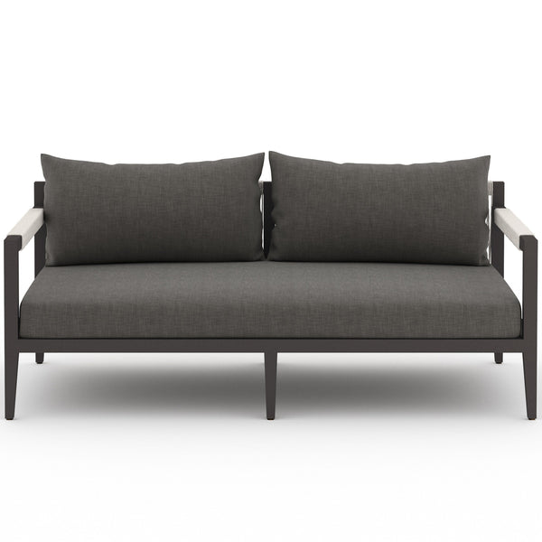 home fashion Sherwood 63" Outdoor Sofa Charcoal/Bronze by Four Hands