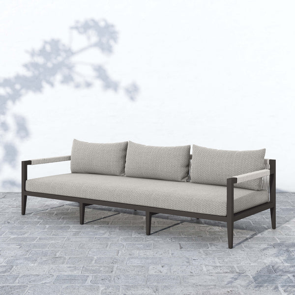 Home Fashion Sherwood 93" Outdoor Sofa Faye Ash/Bronze By Four Hands
