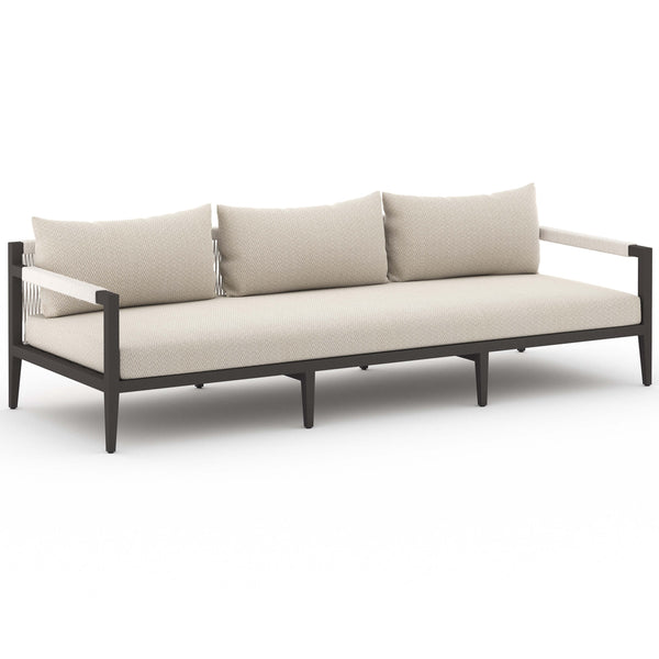 Home Fashion Sherwood 93" Outdoor Sofa Faye Sand/Bronze By Four Hands
