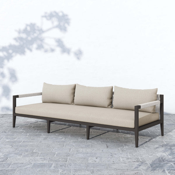 Home Fashion Sherwood 93" Outdoor Sofa Faye Sand/Bronze By Four Hands