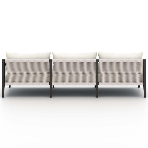 Home Fashion Sherwood 93" Outdoor Sofa Natural Ivory/Bronze By Four Hands