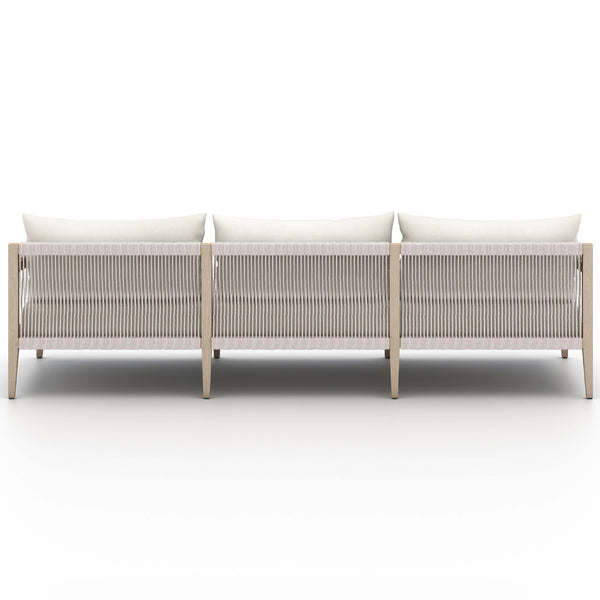 Home Fashion Sherwood 93" Outdoor Sofa Natural Ivory/Washed Brown By Four Hands
