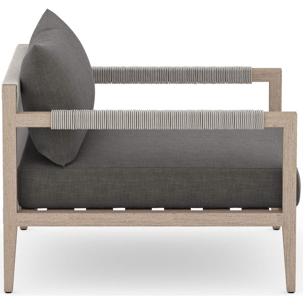 Home Fashion Sherwood Outdoor Chair Charcoal/Washed Brown By Four Hands