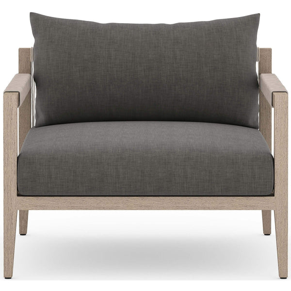 Home Fashion Sherwood Outdoor Chair Charcoal/Washed Brown By Four Hands