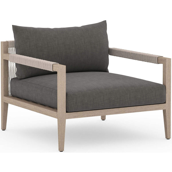 home fashion Sherwood Outdoor Chair Charcoal/Washed Brown by Four Hands