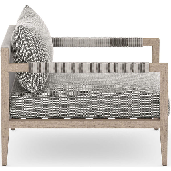 Home Fashion Sherwood Outdoor Chair Faye Ash/Washed Brown By Four Hands