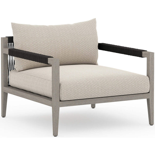 home fashion Sherwood Outdoor Chair Faye Sand/Weatherd Grey by Four Hands