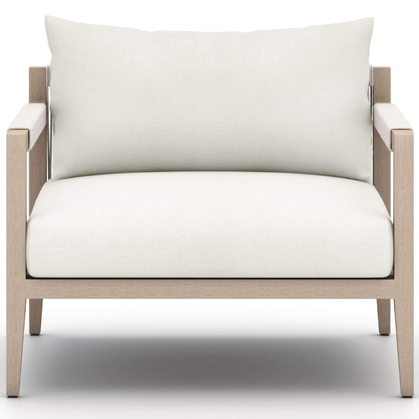 Home Fashion Sherwood Outdoor Chair Natural Ivory/Washed Brown By Four Hands