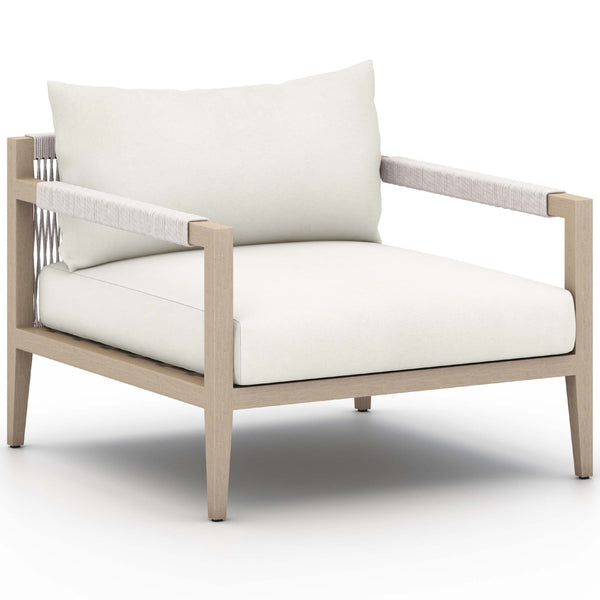 home fashion Sherwood Outdoor Chair Natural Ivory/Washed Brown by Four Hands