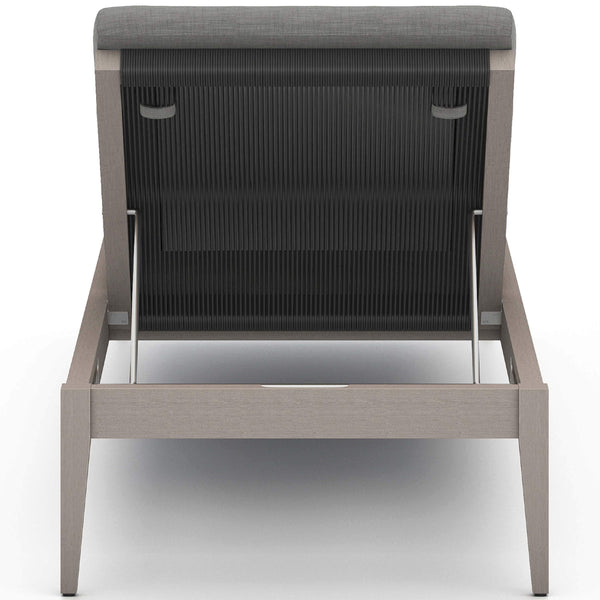 Home Fashion Sherwood Outdoor Chaise Charcoal/Weathered Grey By Four Hands