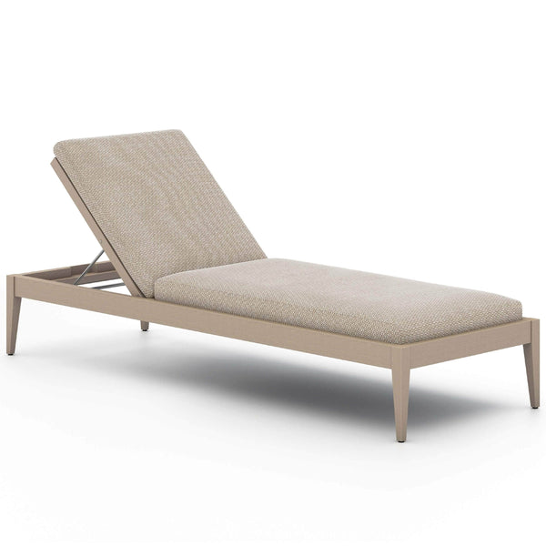 home fashion Sherwood Outdoor Chaise Faye Sand/Washed Brown by Four Hands