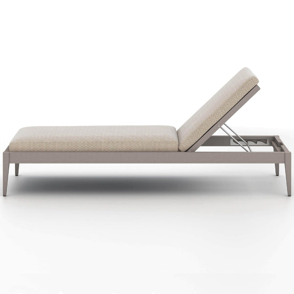 Home Fashion Sherwood Outdoor Chaise Faye Sand/Weathered Grey By Four Hands