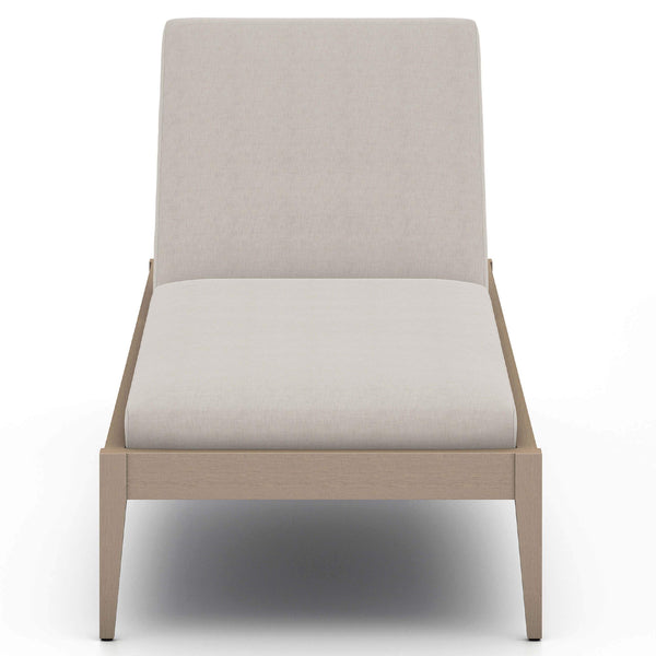 Home Fashion Sherwood Outdoor Chaise Stone Grey/Washed Brown By Four Hands