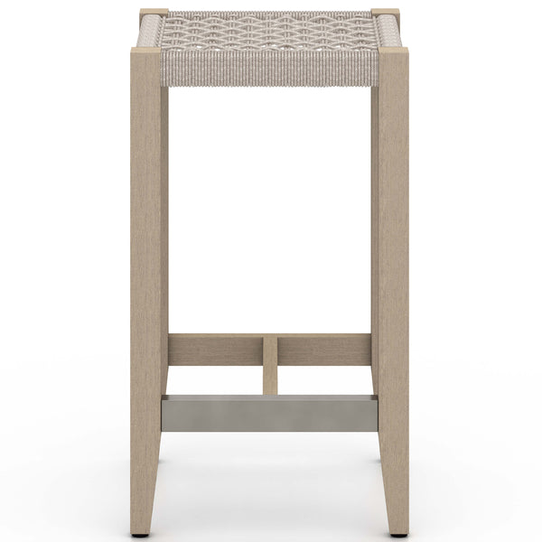 Home Fashion Sherwood Outdoor Counter Stool Washed Brown By Four Hands