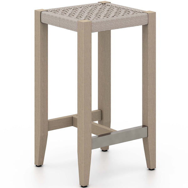 home fashion Sherwood Outdoor Counter Stool Washed Brown by Four Hands