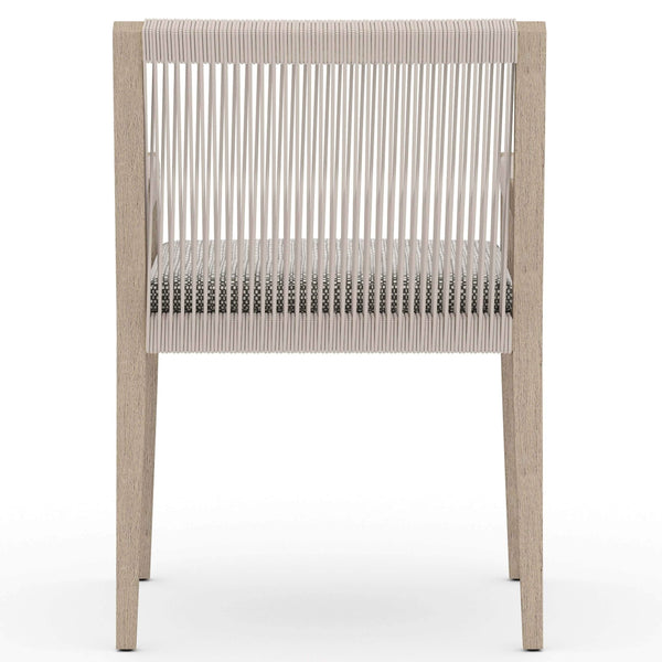 Home Fashion Sherwood Outdoor Dining Arm Chair Faye Ash/Washed Brown Set Of 2 By Four Hands