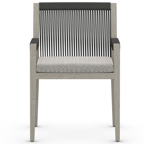 Home Fashion Sherwood Outdoor Dining Arm Chair Faye Ash/Weathered Grey Set Of 2 By Four Hands