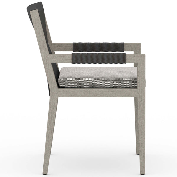 Home Fashion Sherwood Outdoor Dining Arm Chair Faye Ash/Weathered Grey Set Of 2 By Four Hands