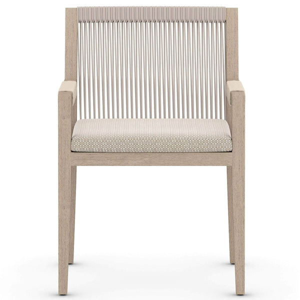 Home Fashion Sherwood Outdoor Dining Arm Chair Faye Sand/Washed Brown Set Of 2 By Four Hands