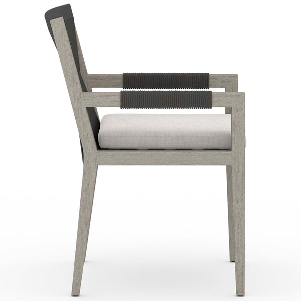 Home Fashion Sherwood Outdoor Dining Arm Chair Stone Grey/Weathered Grey Set Of 2 By Four Hands