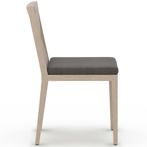 Home Fashion Sherwood Outdoor Dining Chair Charcoal/Washed Brown Set Of 2 By Four Hands