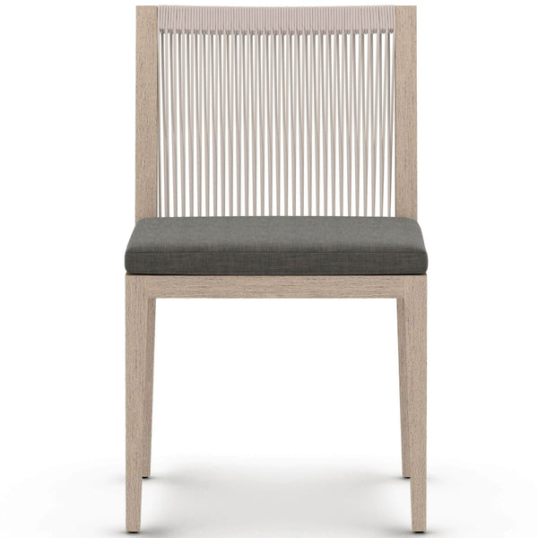 Home Fashion Sherwood Outdoor Dining Chair Charcoal/Washed Brown Set Of 2 By Four Hands