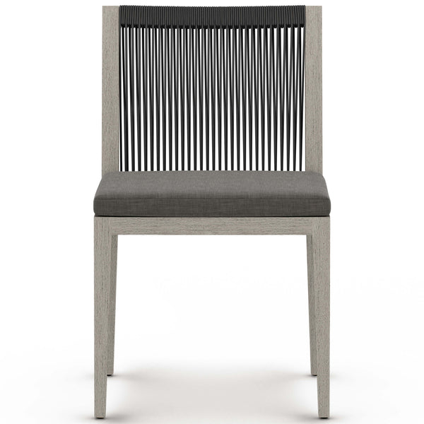 Home Fashion Sherwood Outdoor Dining Chair Charcoal/Weathered Grey Set Of 2 By Four Hands