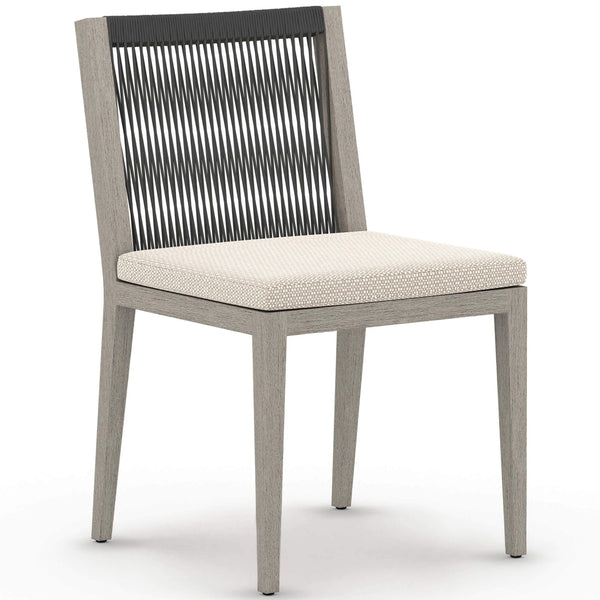 home fashion Sherwood Outdoor Dining Chair Faye Sand/Weathered Grey Set of 2 by Four Hands
