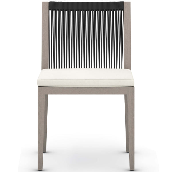 Home Fashion Sherwood Outdoor Dining Chair Natural Ivory/Weathered Grey Set Of 2 By Four Hands