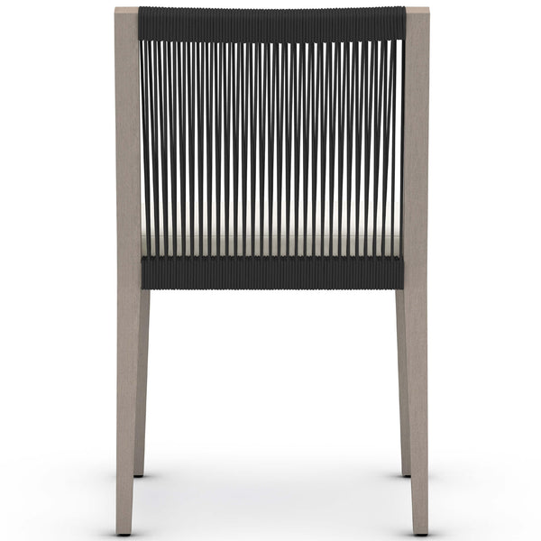 Home Fashion Sherwood Outdoor Dining Chair Natural Ivory/Weathered Grey Set Of 2 By Four Hands