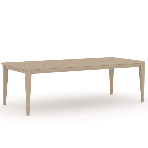 home fashion Sherwood Outdoor Rectangle Dining Table Washed Brown by Four Hands