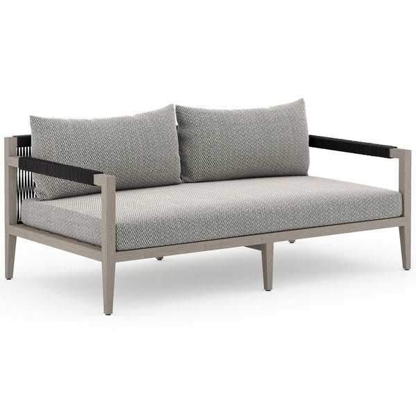 Home Fashion Sherwood Outdoor Sofa Faye Ash/Weathered Grey By Four Hands