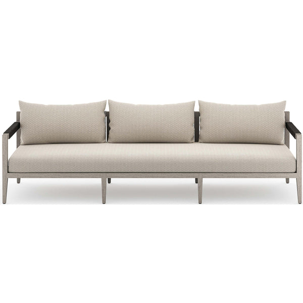 Home Fashion Sherwood Outdoor Sofa Faye Sand/Weathered Grey By Four Hands