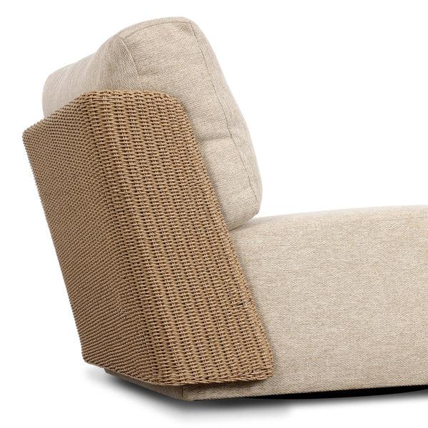 Home Fashion Sicilia Outdoor Swivel Chair Concha Beige By Four Hands