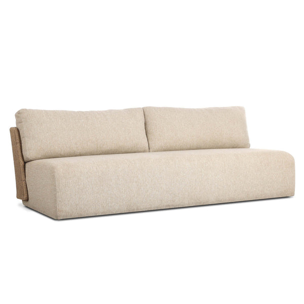 Home Fashion Sicilia Outdoor Woven Sofa Concha Beige By Four Hands
