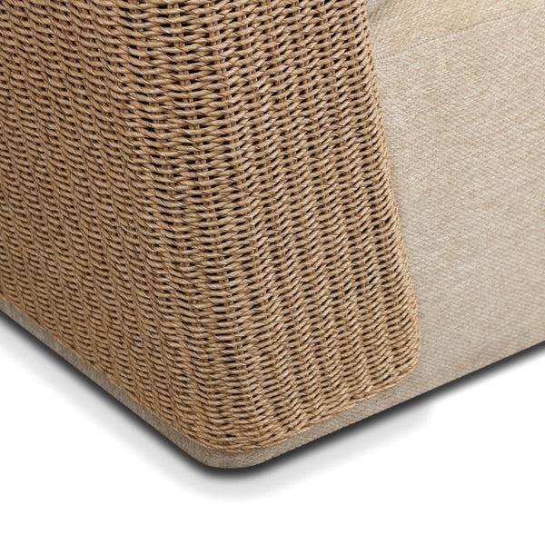 Home Fashion Sicilia Outdoor Woven Sofa Concha Beige By Four Hands